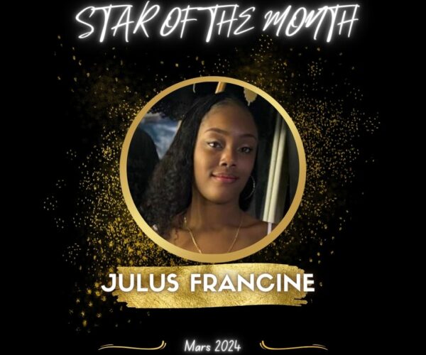 JULUS FRANCINE, STAR OF THE MONTH